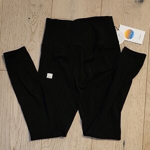 Vuori Jet Black Active Leggings